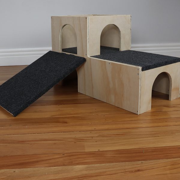 SIngle storey step castle with ramp