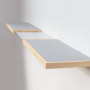 Cat hammock and double shelf - large (650mm), side view